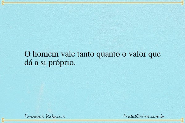 Frase de François Rabelais