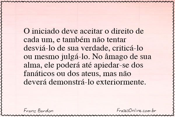 Frase de Franz Bardon