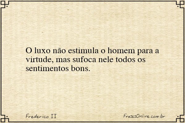 Frase de Frederico II