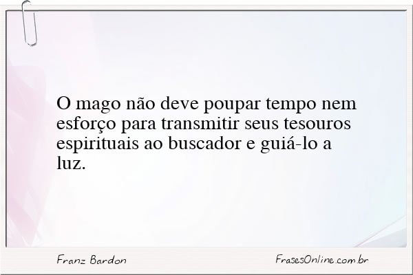 Frase de Franz Bardon