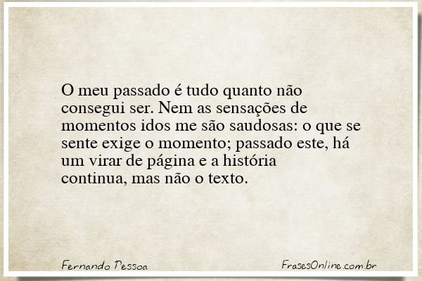 Frase de Fernando Pessoa