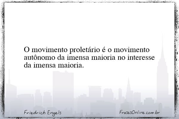 Frase de Friedrich Engels