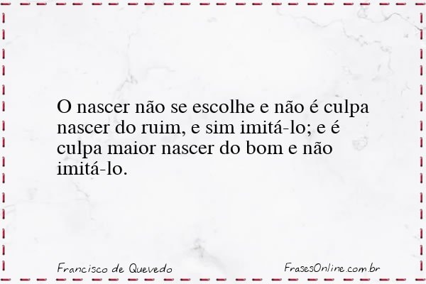 Frase de Francisco de Quevedo