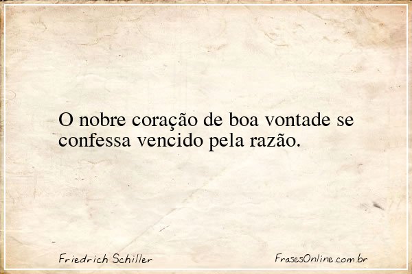Frase de Friedrich Schiller