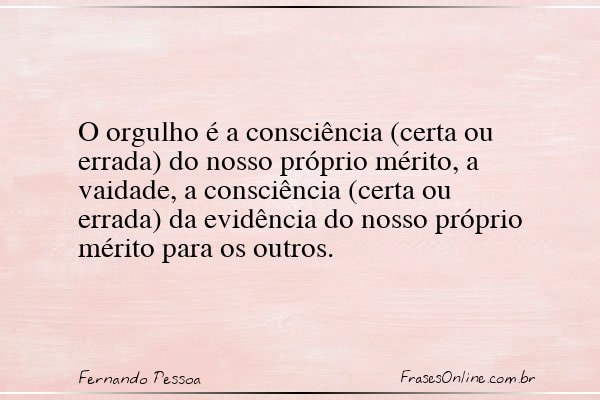 Frase de Fernando Pessoa