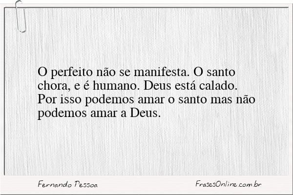 Frase de Fernando Pessoa