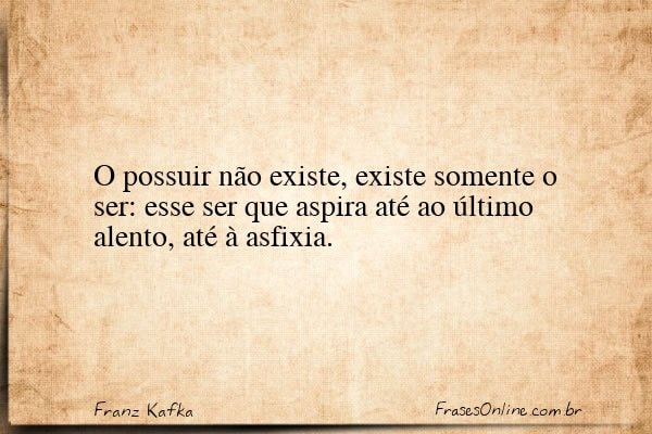 Frase de Franz Kafka