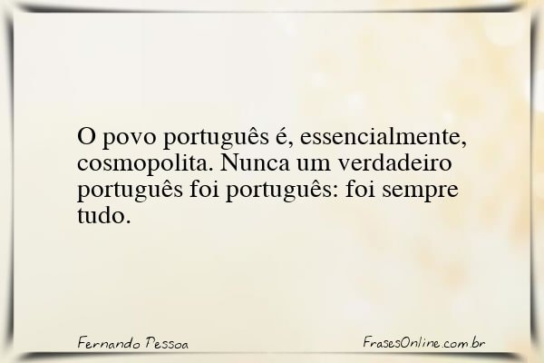 Frase de Fernando Pessoa