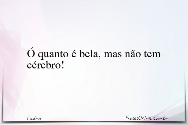 Frase de Fedro