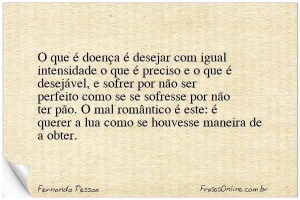 Frase de Fernando Pessoa