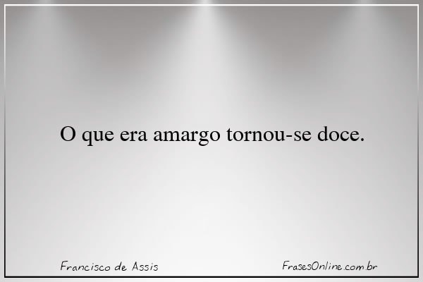 Frase de Francisco de Assis