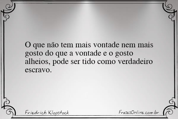 Frase de Friedrich Klopstock
