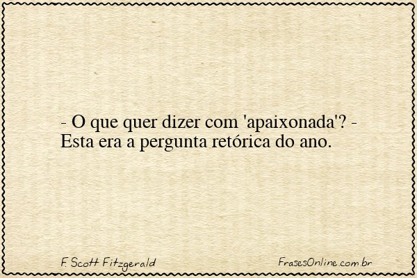 Frase de F. Scott Fitzgerald