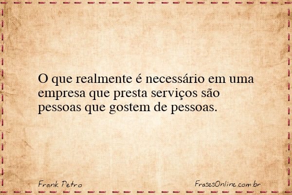 Frase de Frank Petro