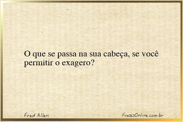 Frase de Fred Allen
