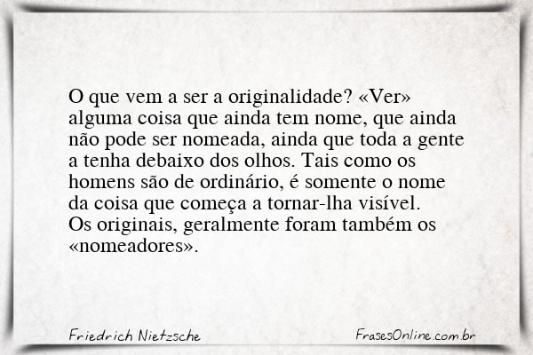 Frase de Friedrich Nietzsche
