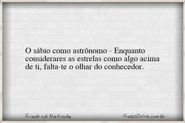 Frase de Friedrich Nietzsche