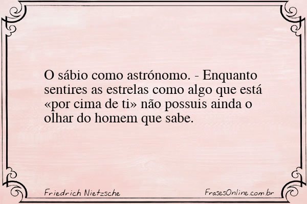 Frase de Friedrich Nietzsche
