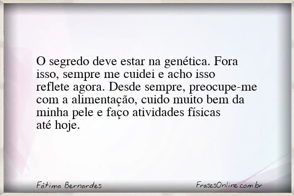 Frase de Fátima Bernardes