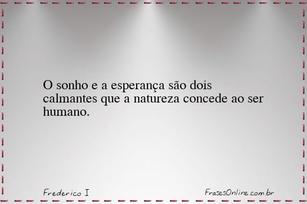 Frase de Frederico I