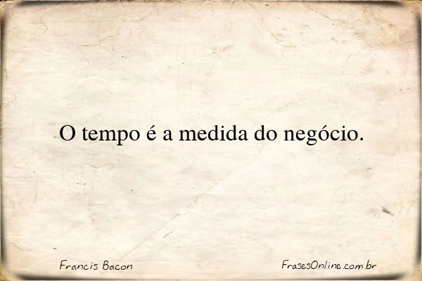Frase de Francis Bacon