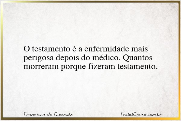 Frase de Francisco de Quevedo