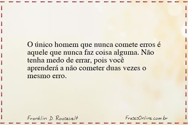 Frase de Franklin D. Roosevelt