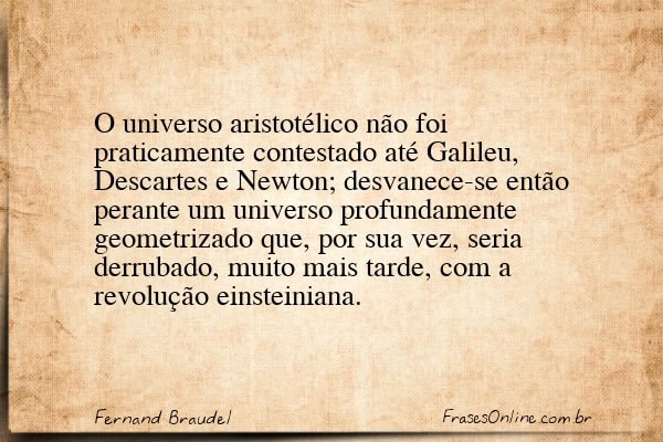 Frase de Fernand Braudel