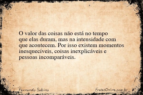 Frase de Fernando Sabino