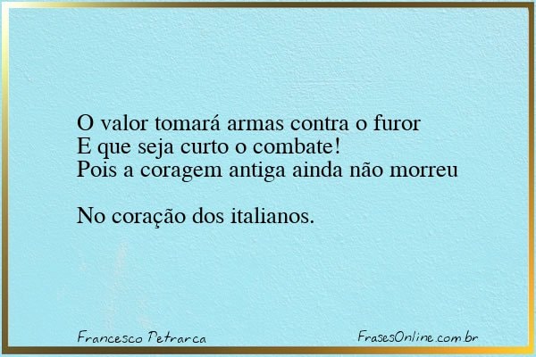 Frase de Francesco Petrarca