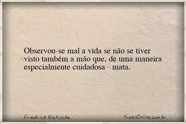 Frase de Friedrich Nietzsche