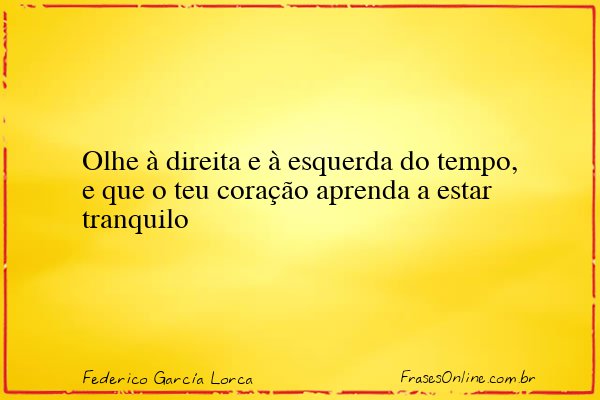 Frase de Federico García Lorca
