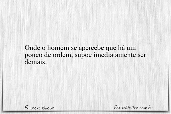 Frase de Francis Bacon