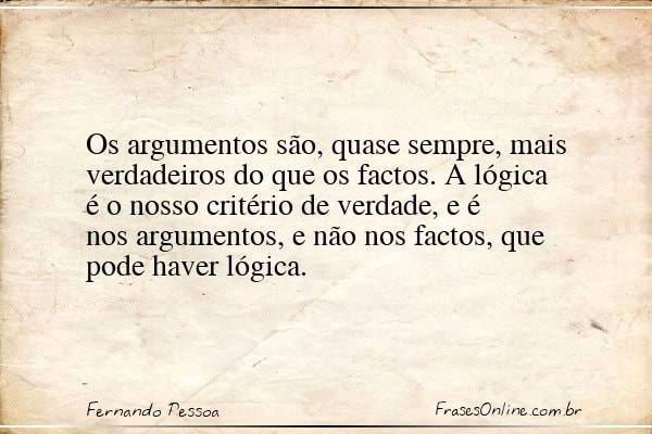 Frase de Fernando Pessoa