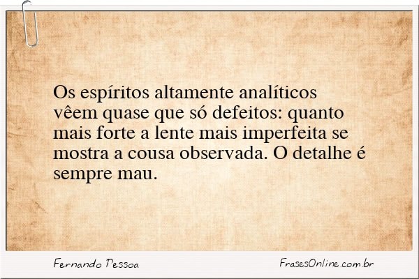 Frase de Fernando Pessoa