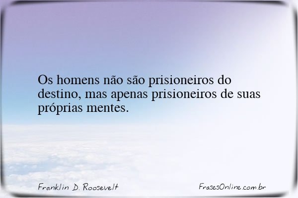 Frase de Franklin D. Roosevelt