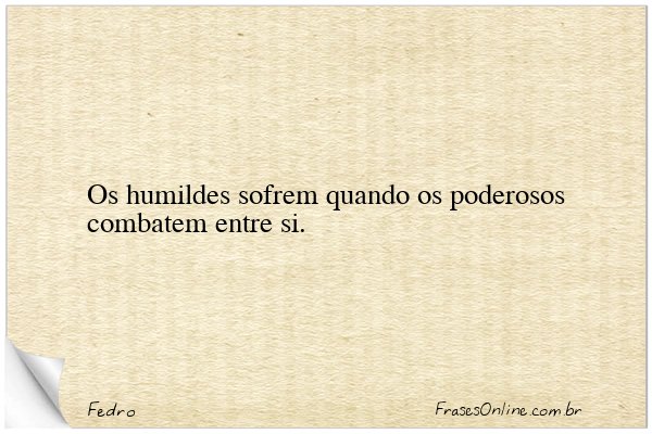 Frase de Fedro