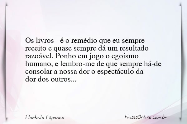 Frase de Florbela Espanca