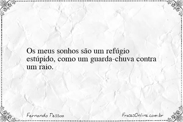 Frase de Fernando Pessoa