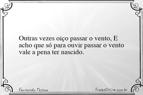 Frase de Fernando Pessoa