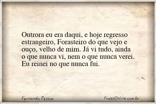Frase de Fernando Pessoa