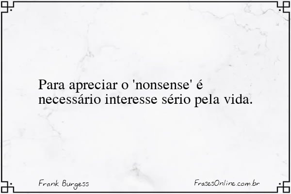 Frase de Frank Burgess