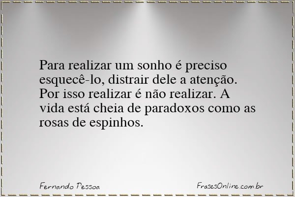 Frase de Fernando Pessoa
