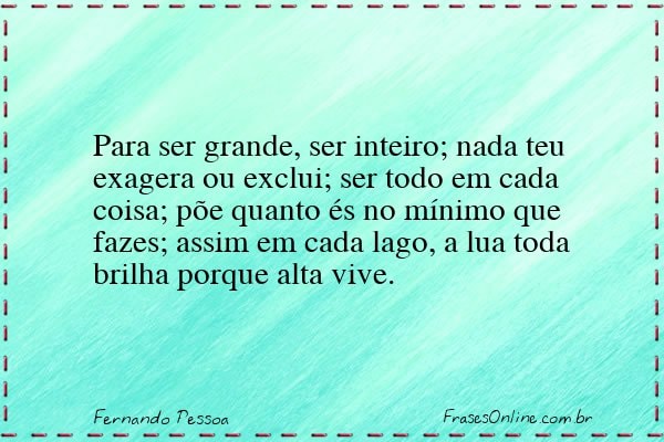 Frase de Fernando Pessoa