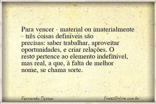 Frase de Fernando Pessoa