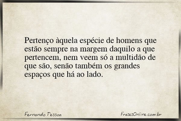 Frase de Fernando Pessoa