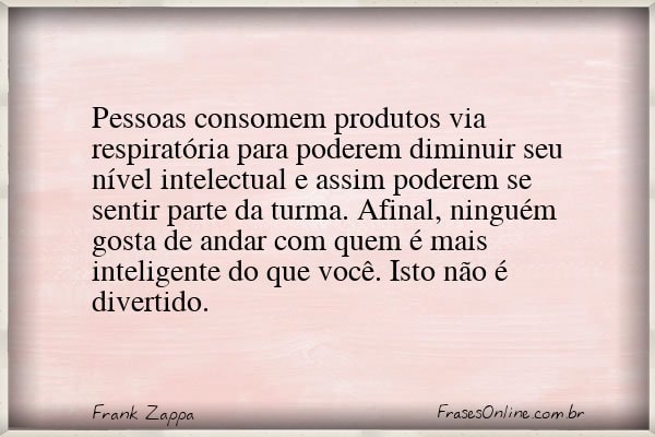 Frase de Frank Zappa