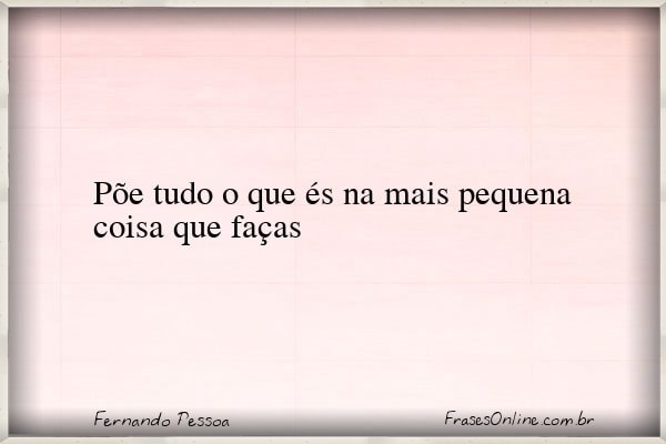 Frase de Fernando Pessoa
