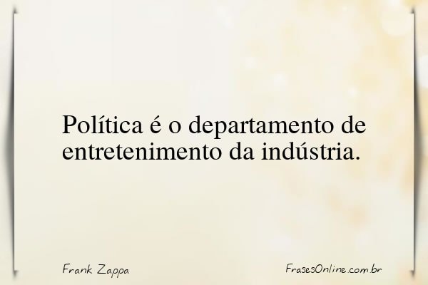 Frase de Frank Zappa