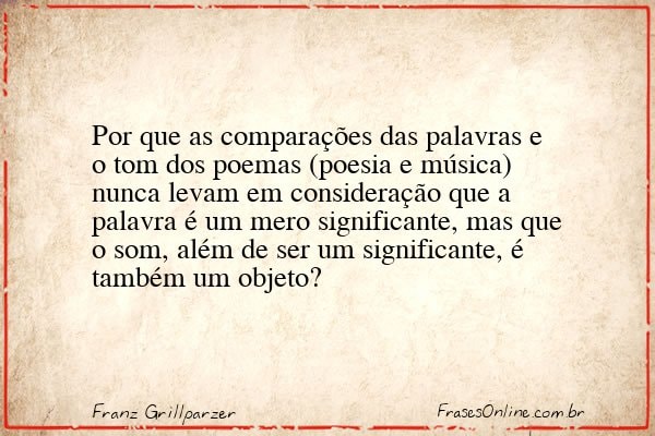 Frase de Franz Grillparzer
